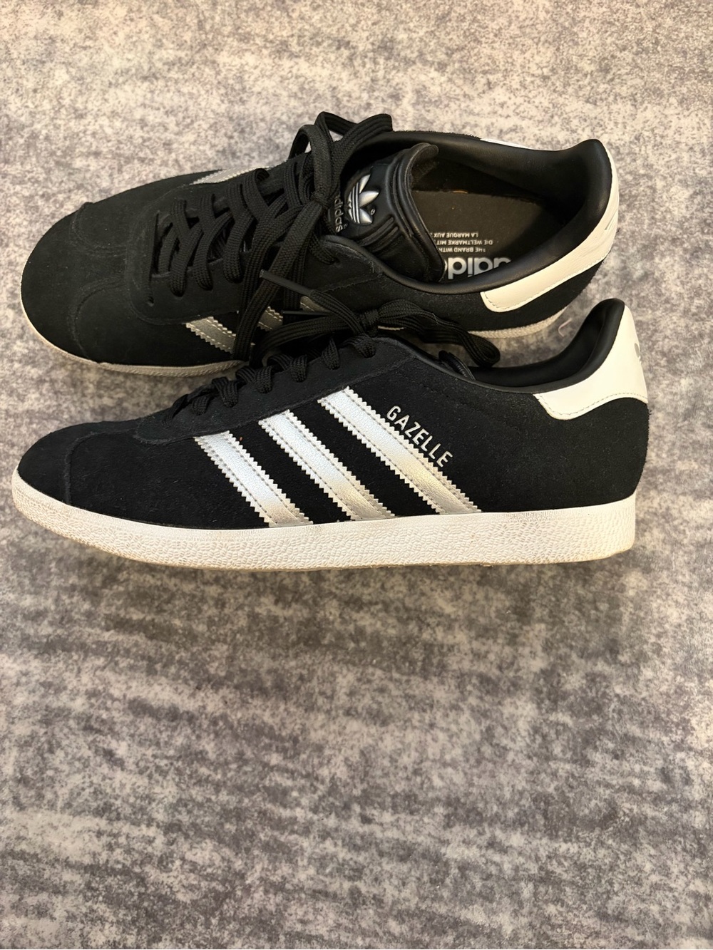 adidas OG Gazelle Women ID7007 (Black/Silver Metallic/F)